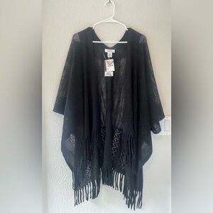 Nine West Raschel Knit Ruana/Shawl